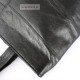Klasyczny prostokątny fason, torebka skórzana w kolorze czarnym