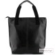 Ponadczasowy duży shopper bag, kolor czarny