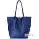 Duża torba shopper z kosmetyczką, kolor niebieski