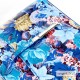 Skórzana włoska listonoszka Vera Pelle w kolorze niebieskim + kwiaty