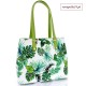 Vera Pelle - skórzana włoska torebka damska, biała + odcienie zieleni