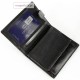 Czarny skórzany portfel męski, CEFIRUTTI 75699