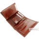 Brązowy skórzany portfel męski, Christopher Creazioni 1680278 RF Brandy