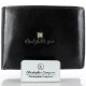 Mały czarny skórzany portfel męski Christopher Creazioni 1680330
