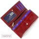 Bordowy skórzany portfel damski CEFIRUTTI 7680155