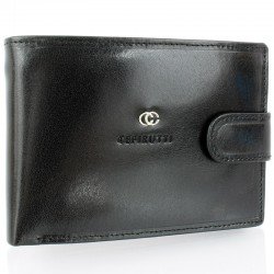 Czarny skórzany portfel męski CEFIRUTTI 7680286-1