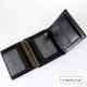 Skórzany czarny męski portfel ROVICKY PC-102-BAR